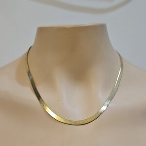Vintage | 18K (825) Gold Snake Chain Necklace | Milan Italy